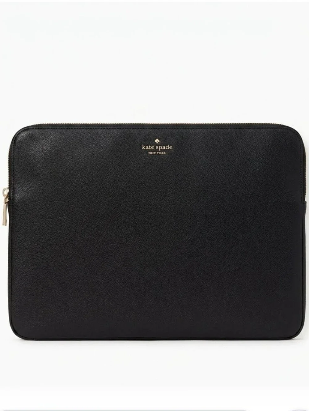 kate spade Black Glitter Saffiano Leather Laptop Sleeve